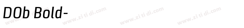 DOb Bold字体转换